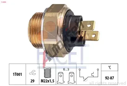 EPS (facet) Teplotn spna - vtrk chladie EPS 7.5005, 7.5005
