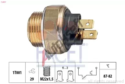 EPS (facet) Teplotn spna - vtrk chladie EPS 7.5017, 7.5017