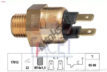 EPS (facet) Teplotn spna - vtrk chladie EPS 7.5064, 7.5064