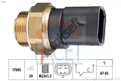 EPS (facet) Teplotn spna - vtrk chladie EPS 7.5102, 7.5102