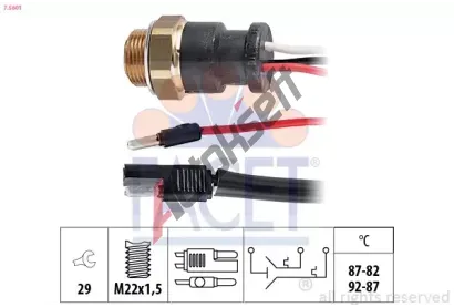 EPS (facet) Teplotn spna - vtrk chladie EPS 7.5601, 7.5601