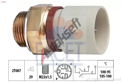 EPS (facet) Teplotn spna - vtrk chladie EPS 7.5674, 7.5674