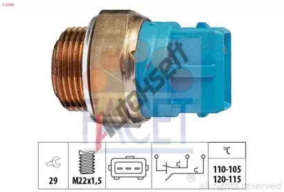 EPS (facet) Teplotn spna - vtrk chladie EPS 7.5680, 7.5680
