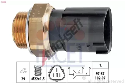 EPS (facet) Teplotn spna - vtrk chladie EPS 7.5690, 7.5690
