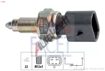 EPS (facet) Spínač - světlo zpátečky EPS 7.6066, 7.6066 EPS (facet) Spínač - světlo zpátečky EPS 7.6066, 7.6066