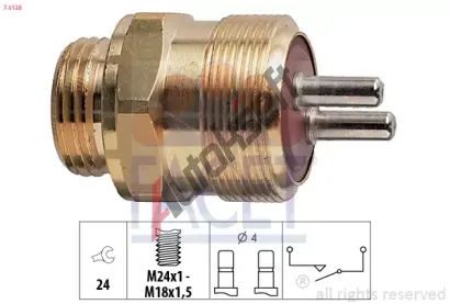 EPS (facet) Spínač - světlo zpátečky EPS 7.6128, 7.6128  EPS (facet) Spínač - světlo zpátečky EPS 7.6128, 7.6128