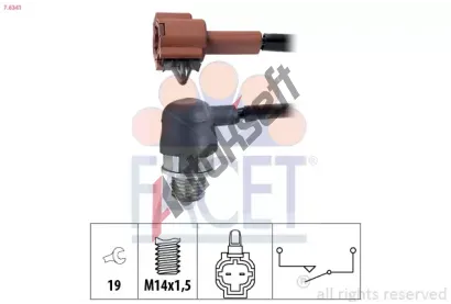 EPS (facet) Spna svtla zpteky Made in Italy - OE Equivalent EPS 7.6341, 7.6341