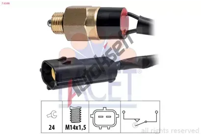 EPS (facet) Spna svtla zpteky Made in Italy - OE Equivalent EPS 7.6346, 7.6346