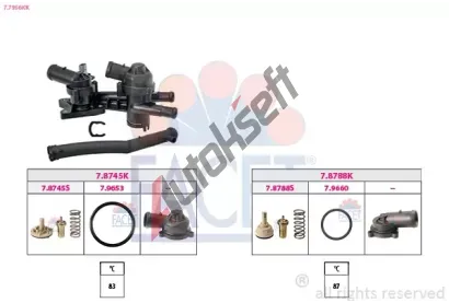 EPS (facet) Termostat chladiva Made in Italy - OE Equivalent EPS 7.7956KK, 7.7956KK