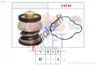EPS (facet) Termostat chladiva Made in Italy - OE Equivalent EPS 7.7976, 7.7976
