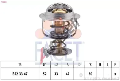 EPS (facet) Termostat - chladivo EPS 7.8205S, 7.8205S