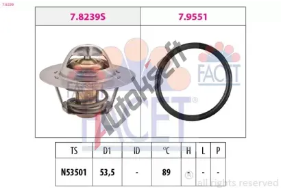 EPS (facet) Termostat - chladivo EPS 7.8239, 7.8239