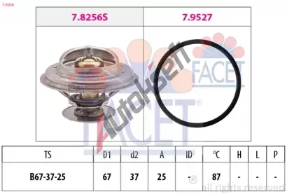 EPS (facet) Termostat - chladivo EPS 7.8256, 7.8256