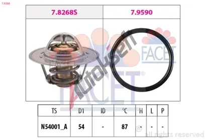 EPS (facet) Termostat - chladivo EPS 7.8268, 7.8268