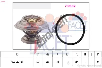 EPS (facet) Termostat - chladivo EPS 7.8280, 7.8280