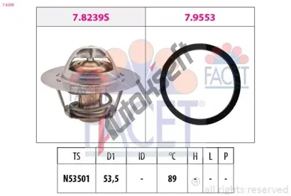 EPS (facet) Termostat - chladivo EPS 7.8290, 7.8290