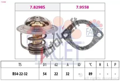 EPS (facet) Termostat chladiva EPS 7.8298, 7.8298