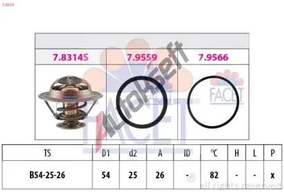 EPS (facet) Termostat - chladivo EPS 7.8314, 7.8314