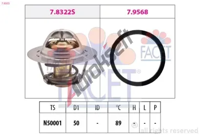 EPS (facet) Termostat - chladivo EPS 7.8322, 7.8322