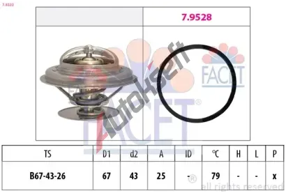 EPS (facet) Termostat - chladivo EPS 7.8333, 7.8333