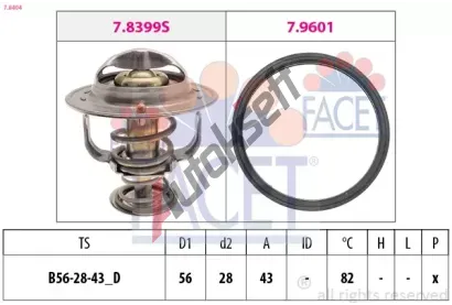EPS (facet) Termostat - chladivo EPS 7.8404, 7.8404