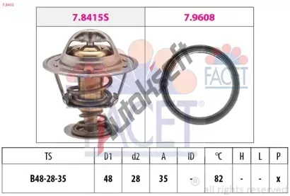 EPS (facet) Termostat - chladivo EPS 7.8415, 7.8415