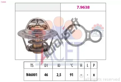 EPS (facet) Termostat - chladivo EPS 7.8524, 7.8524