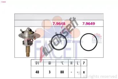 EPS (facet) Termostat - chladivo EPS 7.8609, 7.8609