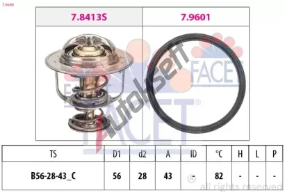 EPS (facet) Termostat - chladivo EPS 7.8640, 7.8640
