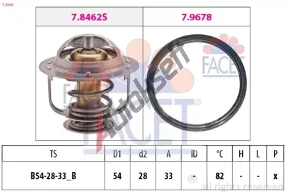 EPS (facet) Termostat - chladivo EPS 7.8645, 7.8645