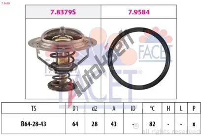EPS (facet) Termostat - chladivo EPS 7.8649, 7.8649