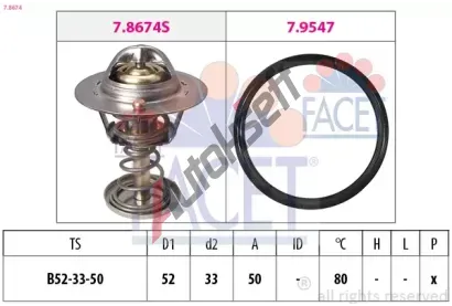 EPS (facet) Termostat - chladivo EPS 7.8674, 7.8674
