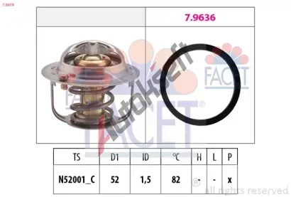 EPS (facet) Termostat - chladivo EPS 7.8679, 7.8679