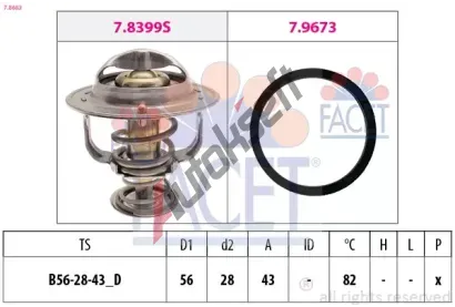 EPS (facet) Termostat - chladivo EPS 7.8683, 7.8683