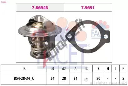 EPS (facet) Termostat - chladivo EPS 7.8694, 7.8694
