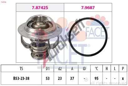 EPS (facet) Termostat - chladivo EPS 7.8742, 7.8742