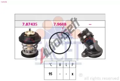 EPS (facet) Termostat - chladivo EPS 7.8757K, 7.8757K