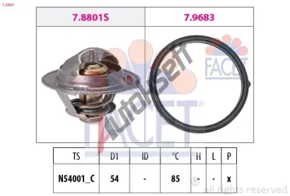 EPS (facet) Termostat - chladivo EPS 7.8803, 7.8803