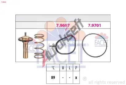 EPS (facet) Termostat chladiva Made in Italy - OE Equivalent EPS 7.8826, 7.8826