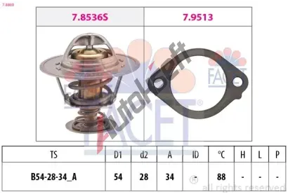EPS (facet) Termostat chladiva EPS 7.8869, 7.8869