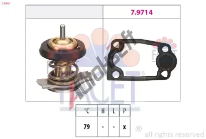EPS (facet) Termostat chladiva Made in Italy - OE Equivalent EPS 7.8942, 7.8942