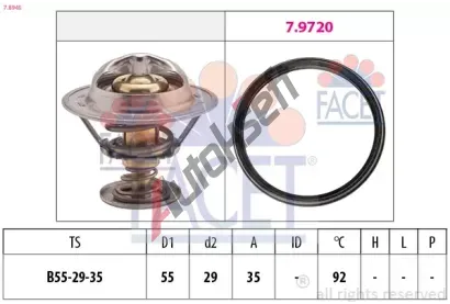 EPS (facet) Termostat chladiva Made in Italy - OE Equivalent EPS 7.8945, 7.8945