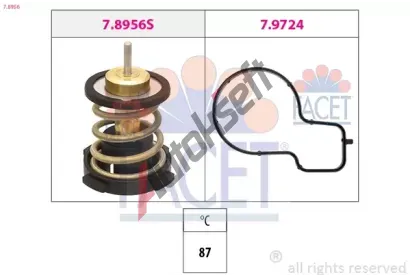 EPS (facet) Termostat chladiva Made in Italy - OE Equivalent EPS 7.8956, 7.8956