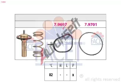 EPS (facet) Termostat chladiva Made in Italy - OE Equivalent EPS 7.8961, 7.8961