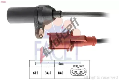 EPS (facet) Genertor impuls klikov hdel Made in Italy - OE Equivalent EPS 9.0206, 9.0206