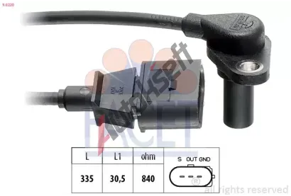 EPS (facet) Senzor otek automatick pevodovky Made in Italy - OE Equivalent EPS 9.0220, 9.0220
