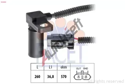 EPS (facet) Senzor otek automatick pevodovky Made in Italy - OE Equivalent EPS 9.0232, 9.0232