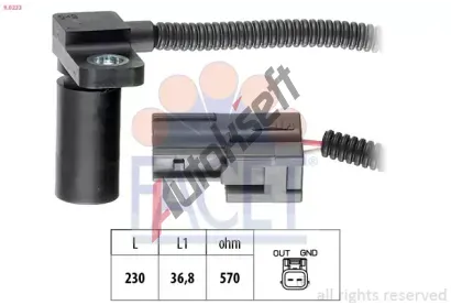 EPS (facet) Senzor otek automatick pevodovky Made in Italy - OE Equivalent EPS 9.0233, 9.0233