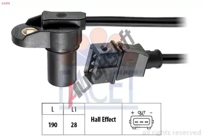 EPS (facet) Snma polohy vakovho hdele Made in Italy - OE Equivalent EPS 9.0278, 9.0278