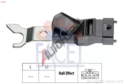 EPS (facet) Snma polohy vakovho hdele Made in Italy - OE Equivalent EPS 9.0311, 9.0311